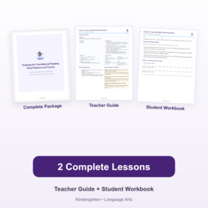 Kindergarten Foundational Reading: Word Patterns and Fluency – Kindergarten
