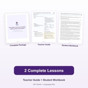 Word Patterns and Fluency: Decoding, Spelling, and Expressive Reading – 4th Grade