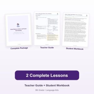 Word Patterns, Diction, and Fluent Oral Reading – 8th Grade