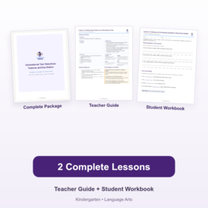 Informational Text Detectives: Features and Key Details – Kindergarten