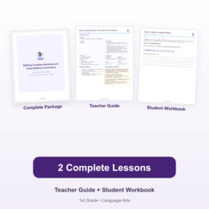 Building Complete Sentences and Using Sentence Conventions – 1st Grade