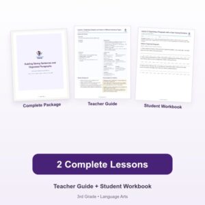 Building Strong Sentences and Organized Paragraphs – 3rd Grade