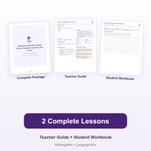 Kindergarten Narrative Writing: Pictures, Sequence, Characters, and Events – Kindergarten