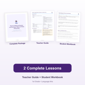 Research Writing and Revision: Learning About a Topic and Making Writing Better – 1st Grade
