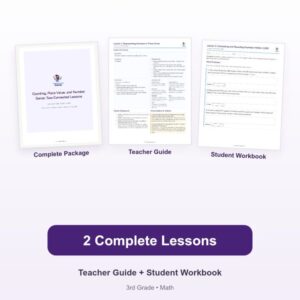 Counting, Place Value, and Number Sense: Two Connected Lessons – 3rd Grade