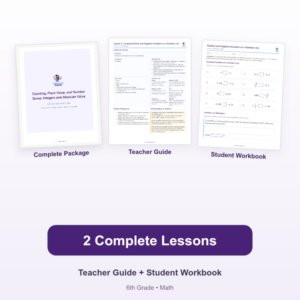 Counting, Place Value, and Number Sense: Integers and Absolute Value – 6th Grade